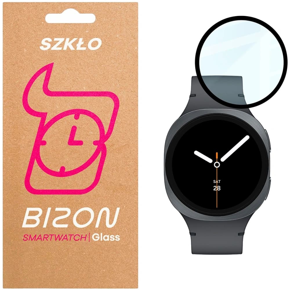Bizon Glass Watch Edge Hybrid Samsung Galaxy Watch 8 40mm black - 1