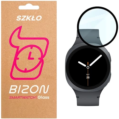 Bizon Glass Watch Edge Hybrid Samsung Galaxy Watch 8 44mm black