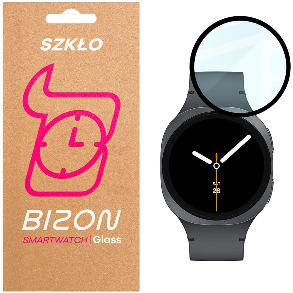 Bizon Glass Watch Edge Hybrid Samsung Galaxy Watch 8 44mm black - 1