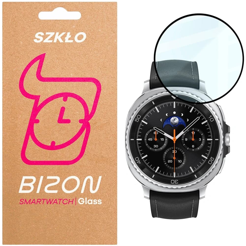 Bizon Glass Watch Edge Hybrid Samsung Galaxy Watch 8 Classic 46mm black - 1