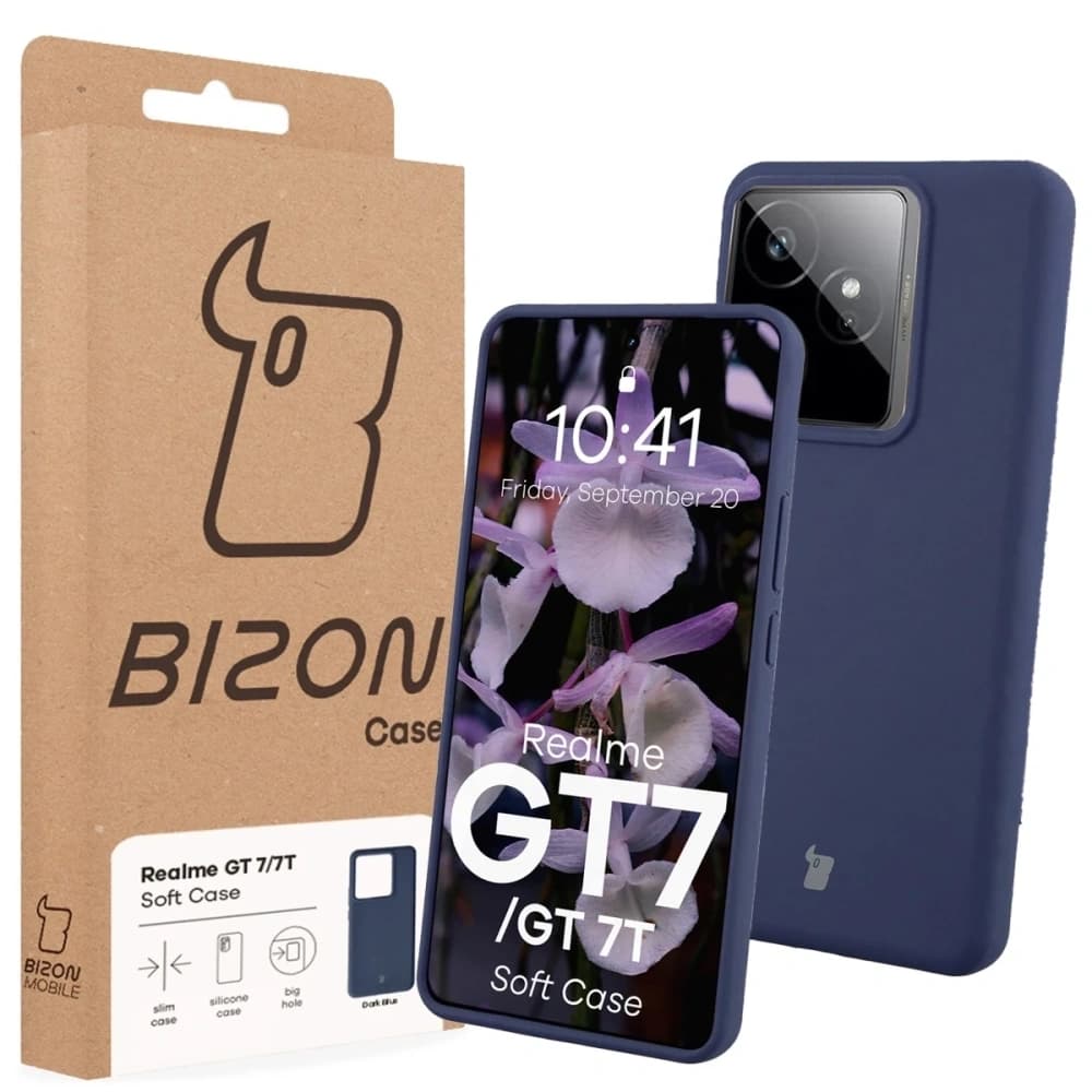 Bizon Soft Case Realme GT 7 / 7T dark blue - 7