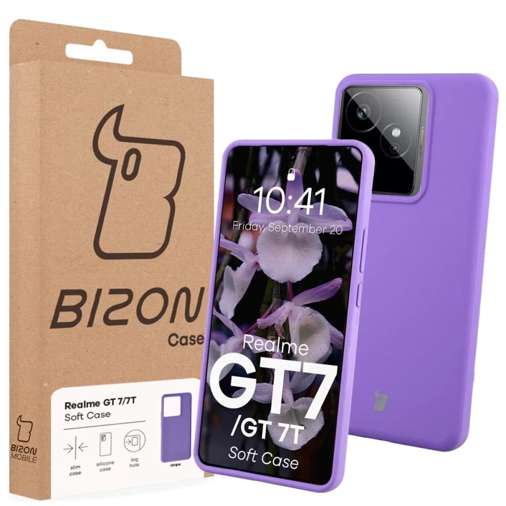 Bizon Soft Case Realme GT 7 / 7T purple - 7