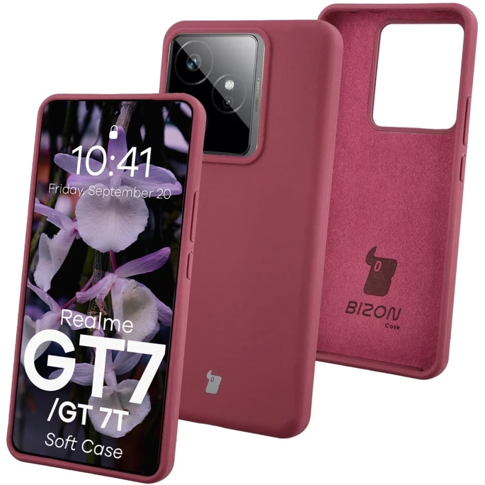 Bizon Soft Case Realme GT 7 / 7T dunkelviolett - 1