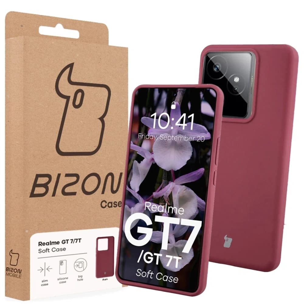 Bizon Soft Case Realme GT 7 / 7T dunkelviolett - 7