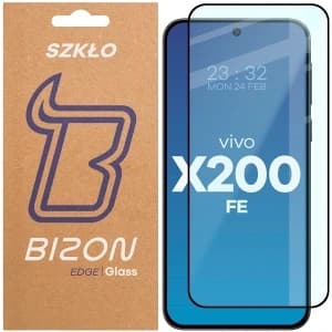 Bizon Glass Edge 2 Vivo X200 FE black frame