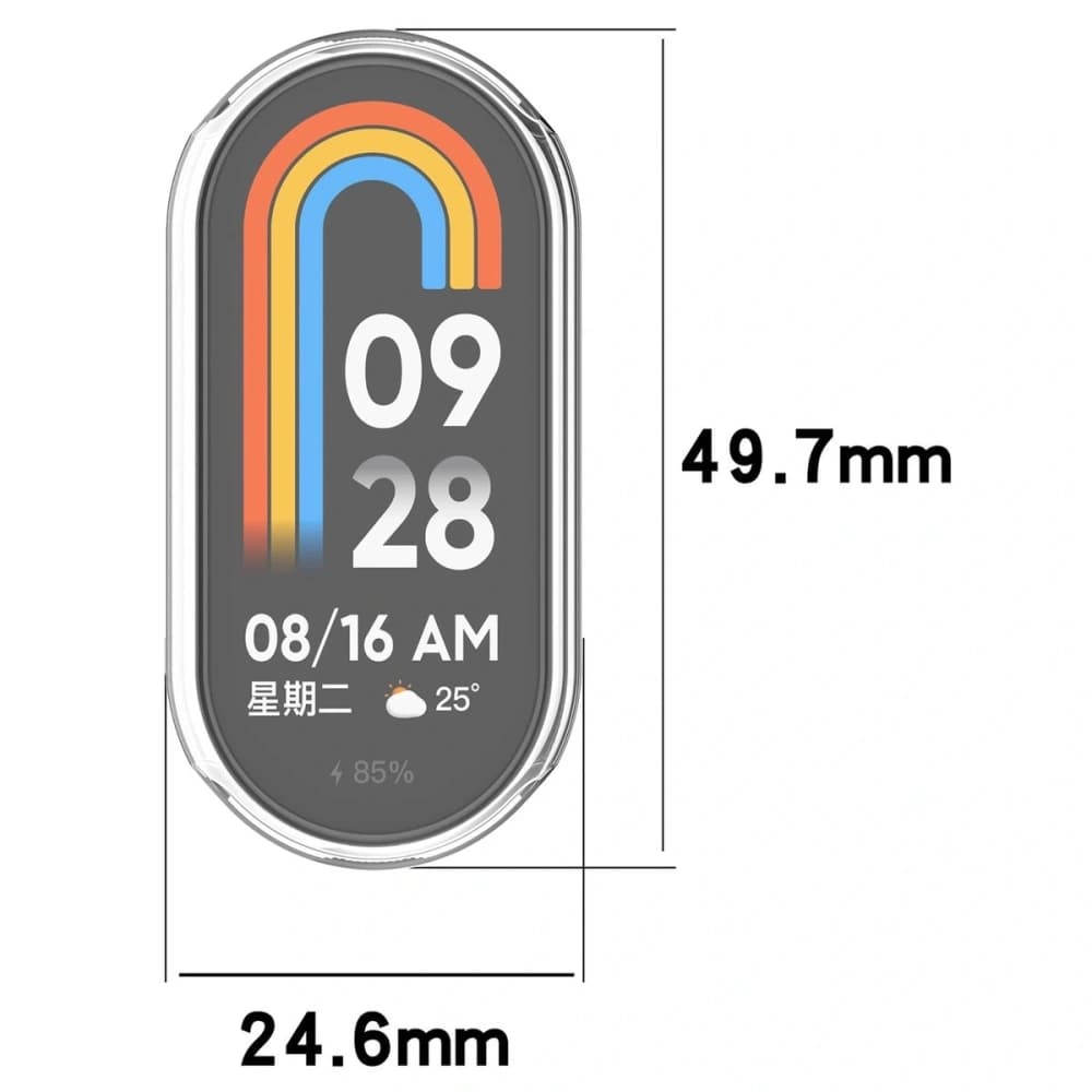 Bizon Case Watch Felipe Xiaomi Smart Band 10 clear - 2