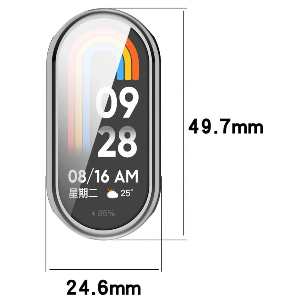 Bizon Case Watch Felipe Xiaomi Smart Band 10 silver - 3