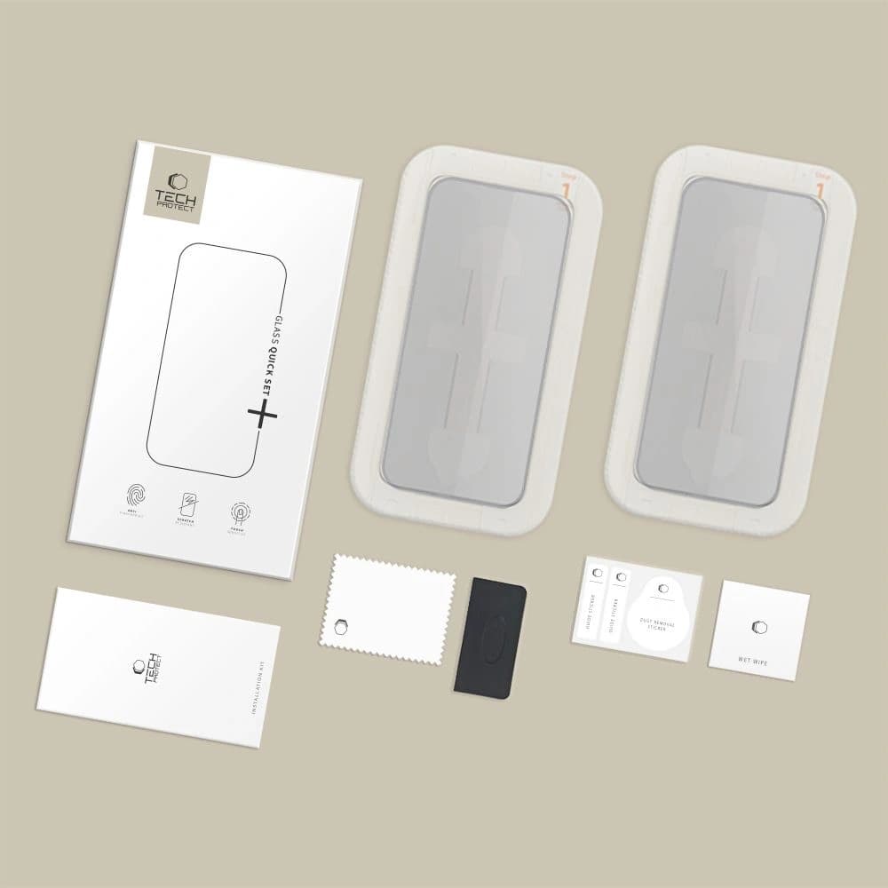 Tech-Protect Quick Set Spy+ Apple iPhone 16 Pro Privacy [2 PACK] - 8