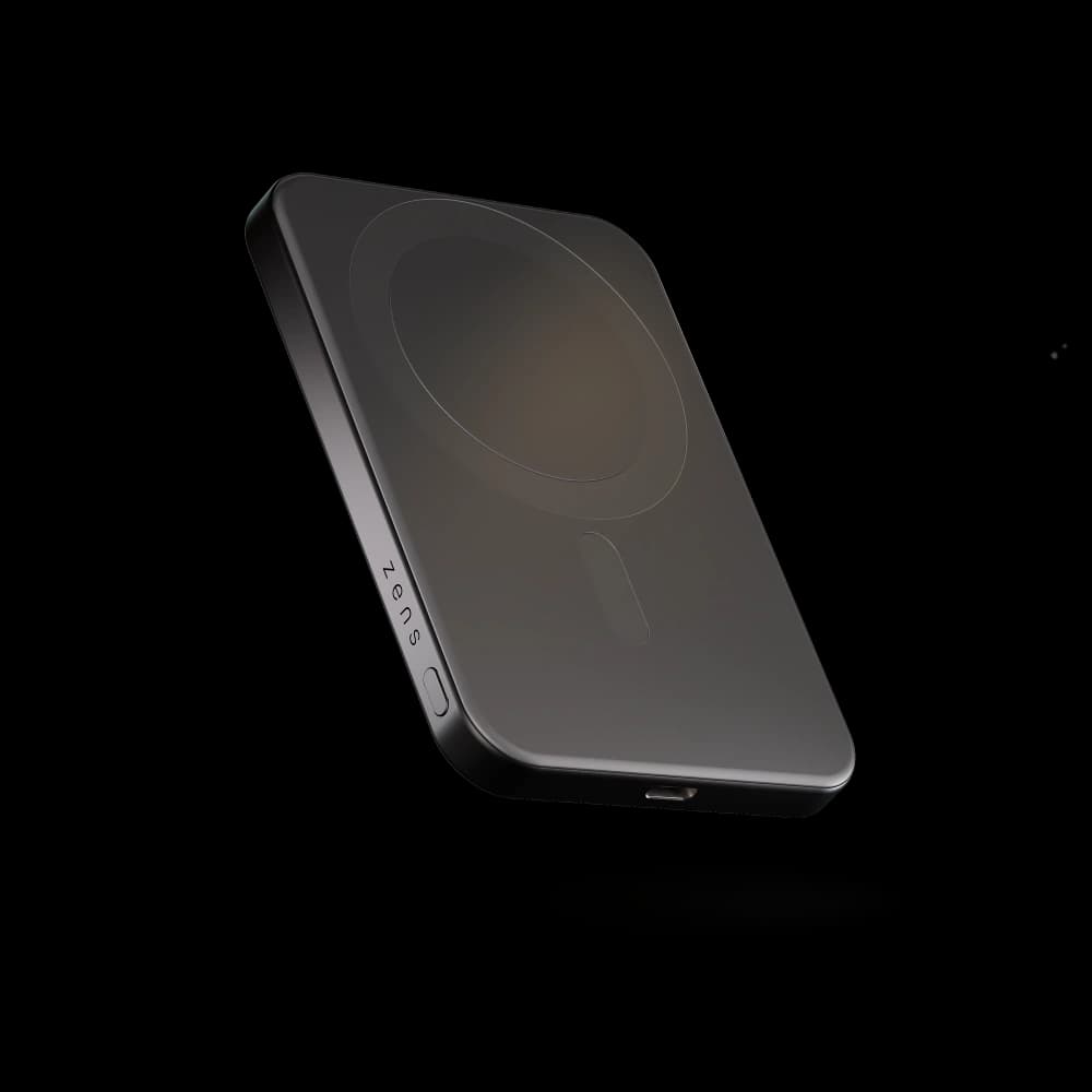 ZENS Slim Qi2 Aluminium Powerbank 5000 mAh MagSafe / Qi2 (schwarz) - 1