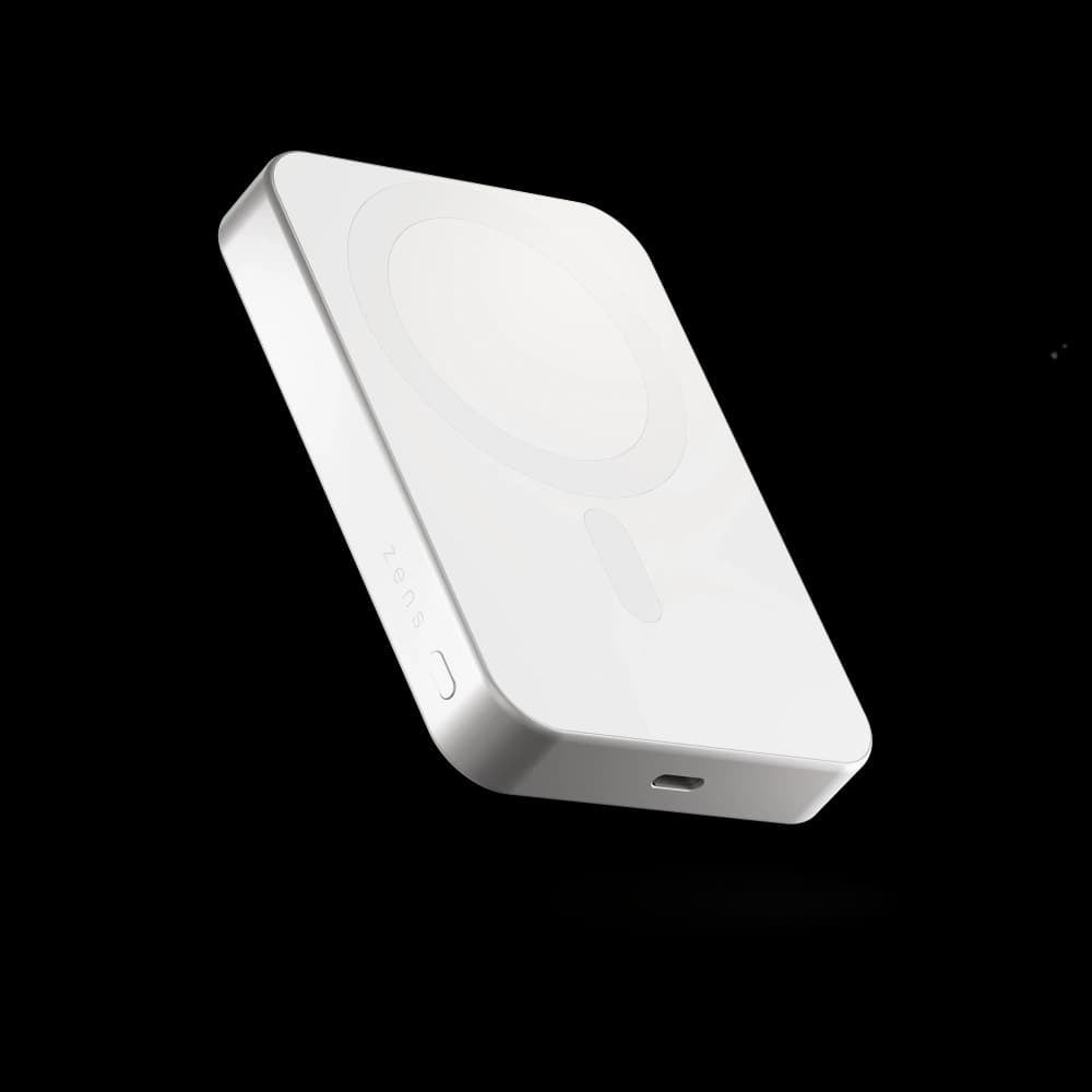 ZENS Slim Qi2 Aluminium Powerbank 10000 mAh MagSafe / Qi2 (weiß) - 1
