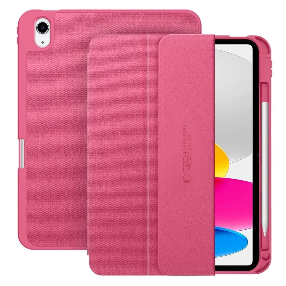Tech-Protect SmartCase Pen Canvas Apple iPad 10.9" 2022 / 11" 2025 Magenta Bloom - 1