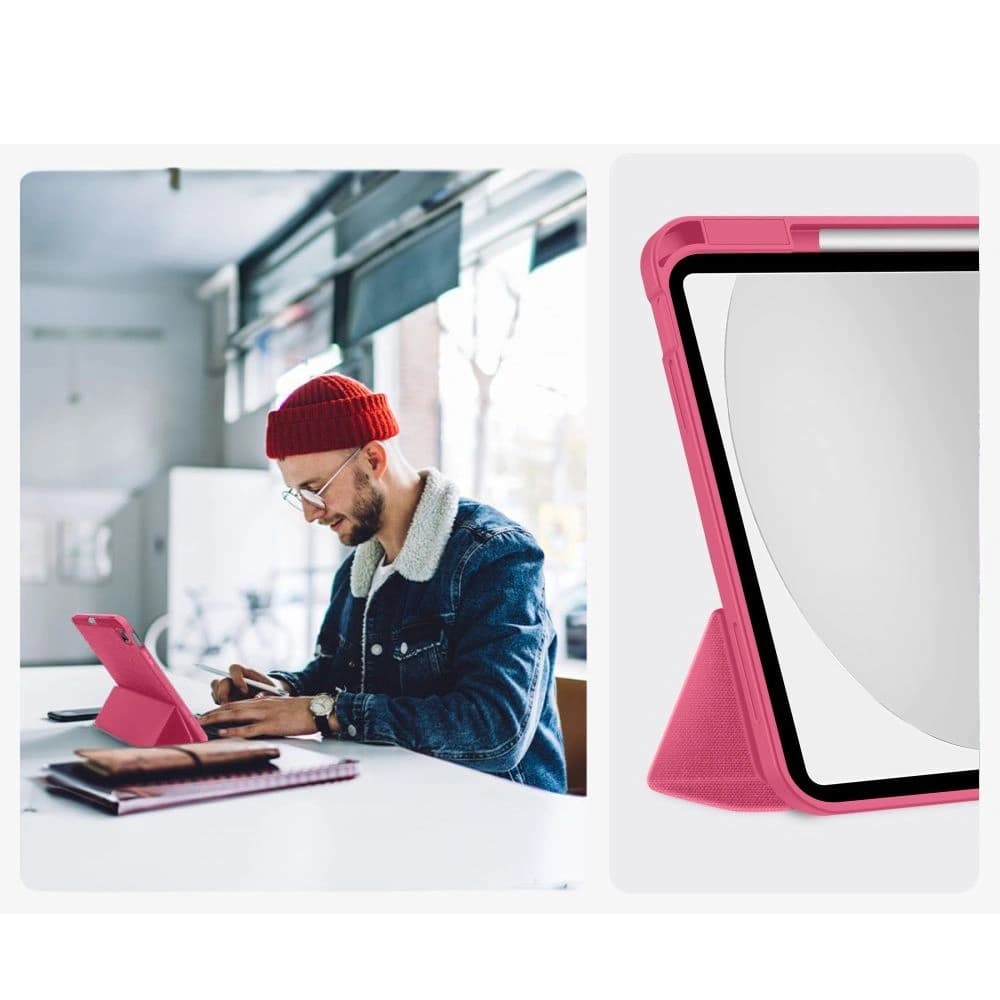 Tech-Protect SmartCase Pen Canvas Apple iPad 10.9" 2022 / 11" 2025 Magenta Bloom - 9
