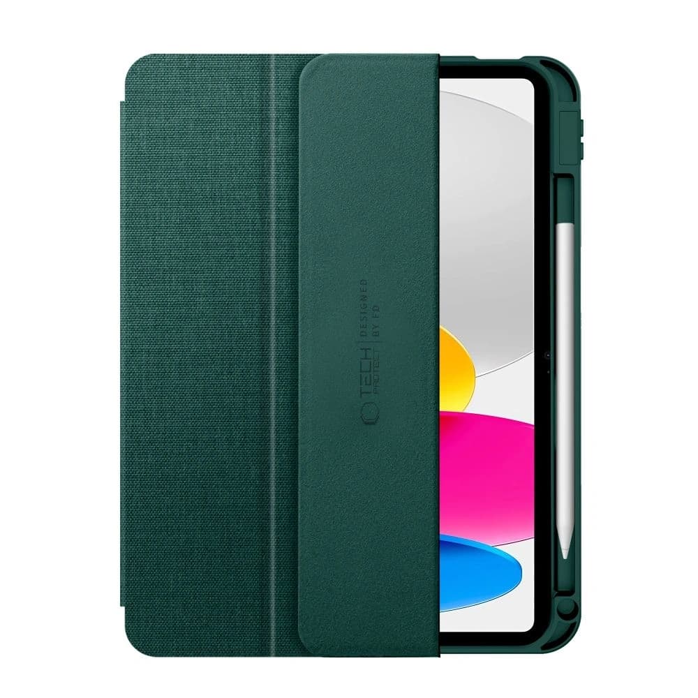 Tech-Protect SmartCase Pen Canvas Apple iPad 10.9" 2022 / 11" 2025 Moss Green - 3