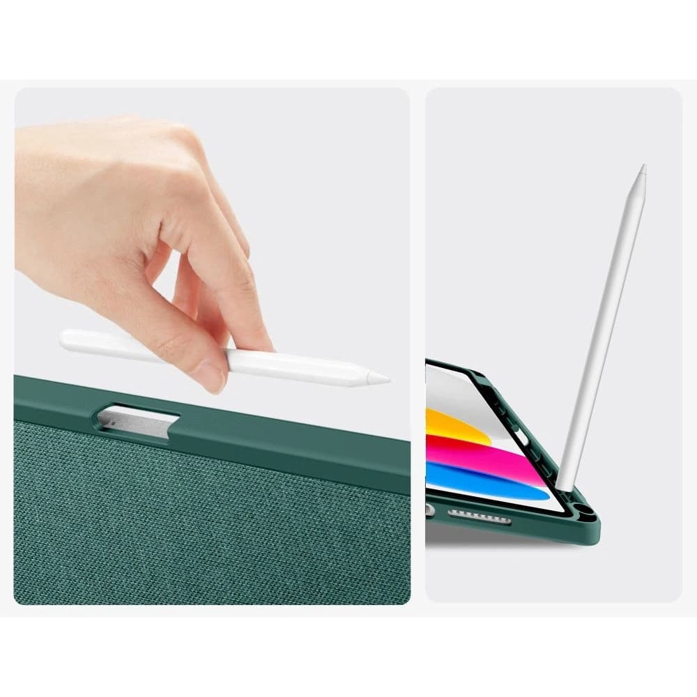 Tech-Protect SmartCase Pen Canvas Apple iPad 10.9" 2022 / 11" 2025 Moss Green - 8