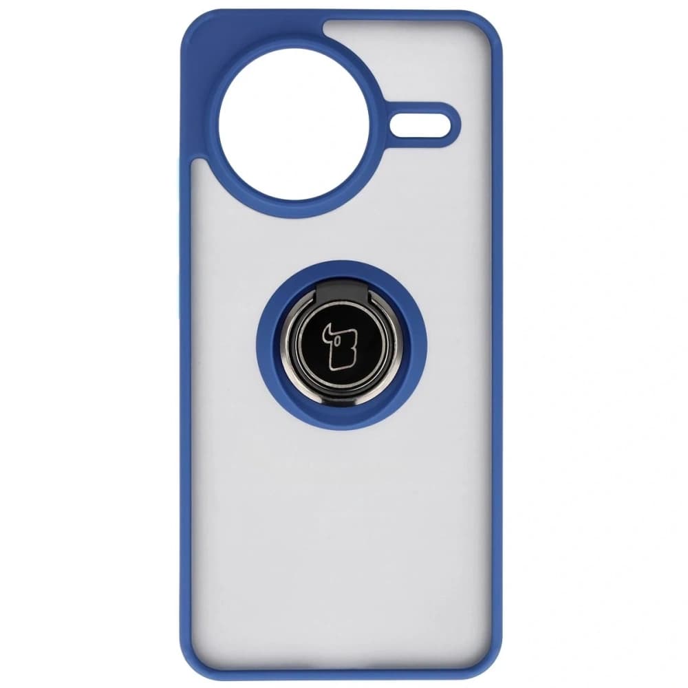 Bizon Case Hybrid Ring Xiaomi POCO F7 Pro rauchig mit marineblau - 2