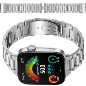 Bizon Strap Watch Aura Huawei Watch Fit 4 Pro / Fit 4 / Fit 3 silver