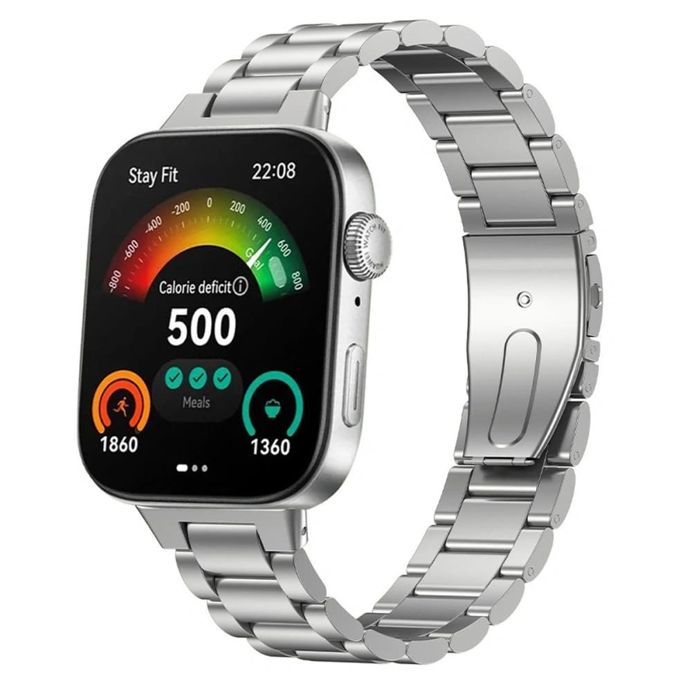Bizon Strap Watch Aura Huawei Watch Fit 4 Pro / Fit 4 / Fit 3 silver - 3