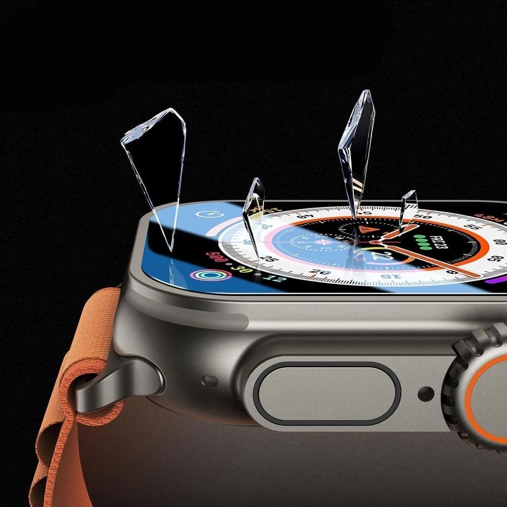 Tempered glass Tech-Protect Easy Set+ for Apple Watch Ultra 1 / 2 / 3 49mm Clear [2 PACK] - 7