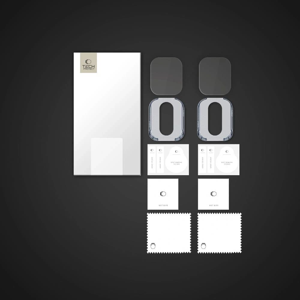 Tempered glass Tech-Protect Easy Set+ for Apple Watch Ultra 1 / 2 / 3 49mm Clear [2 PACK] - 8