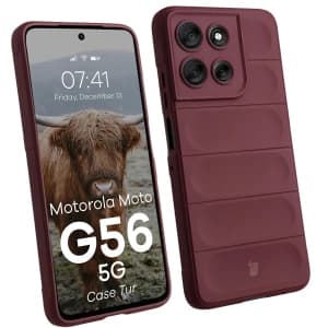 Bizon Case Tur Motorola Moto G56 5G burgundy