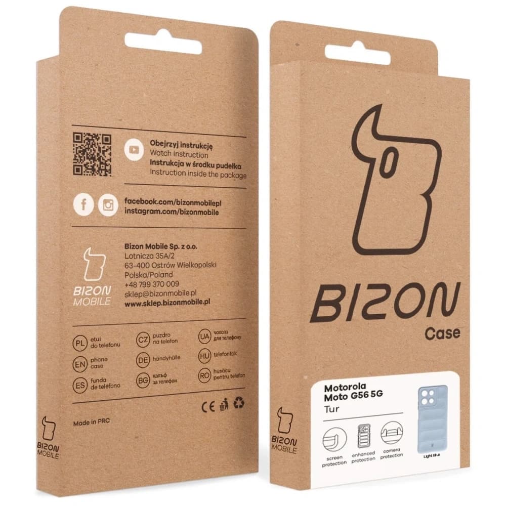 Bizon Case Tur Motorola Moto G56 5G light blue - 9