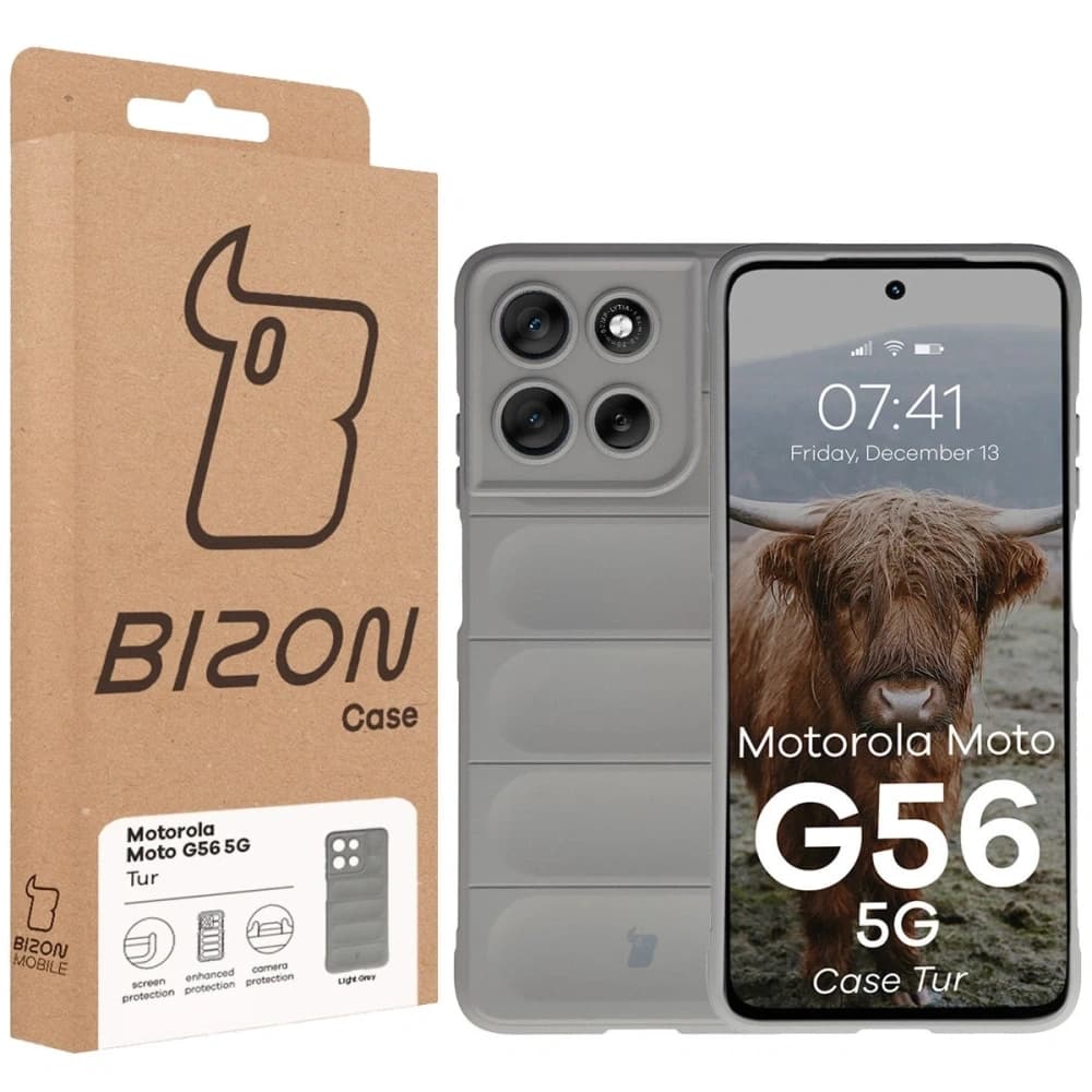 Bizon Case Tur Motorola Moto G56 5G light grey - 8