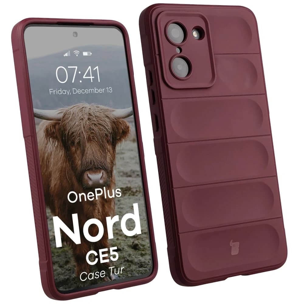 Bizon Case Tur OnePlus Nord CE5 5G burgunderrot - 1
