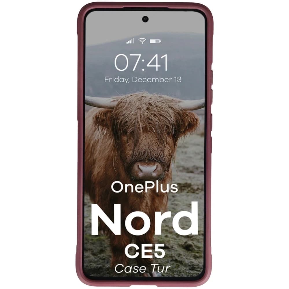 Bizon Case Tur OnePlus Nord CE5 5G burgunderrot - 5