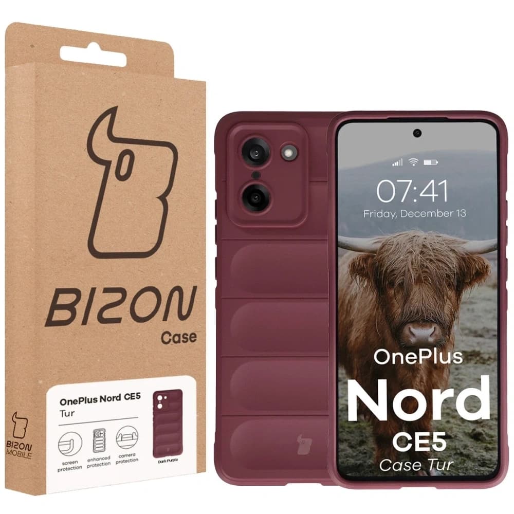 Bizon Case Tur OnePlus Nord CE5 5G burgunderrot - 8