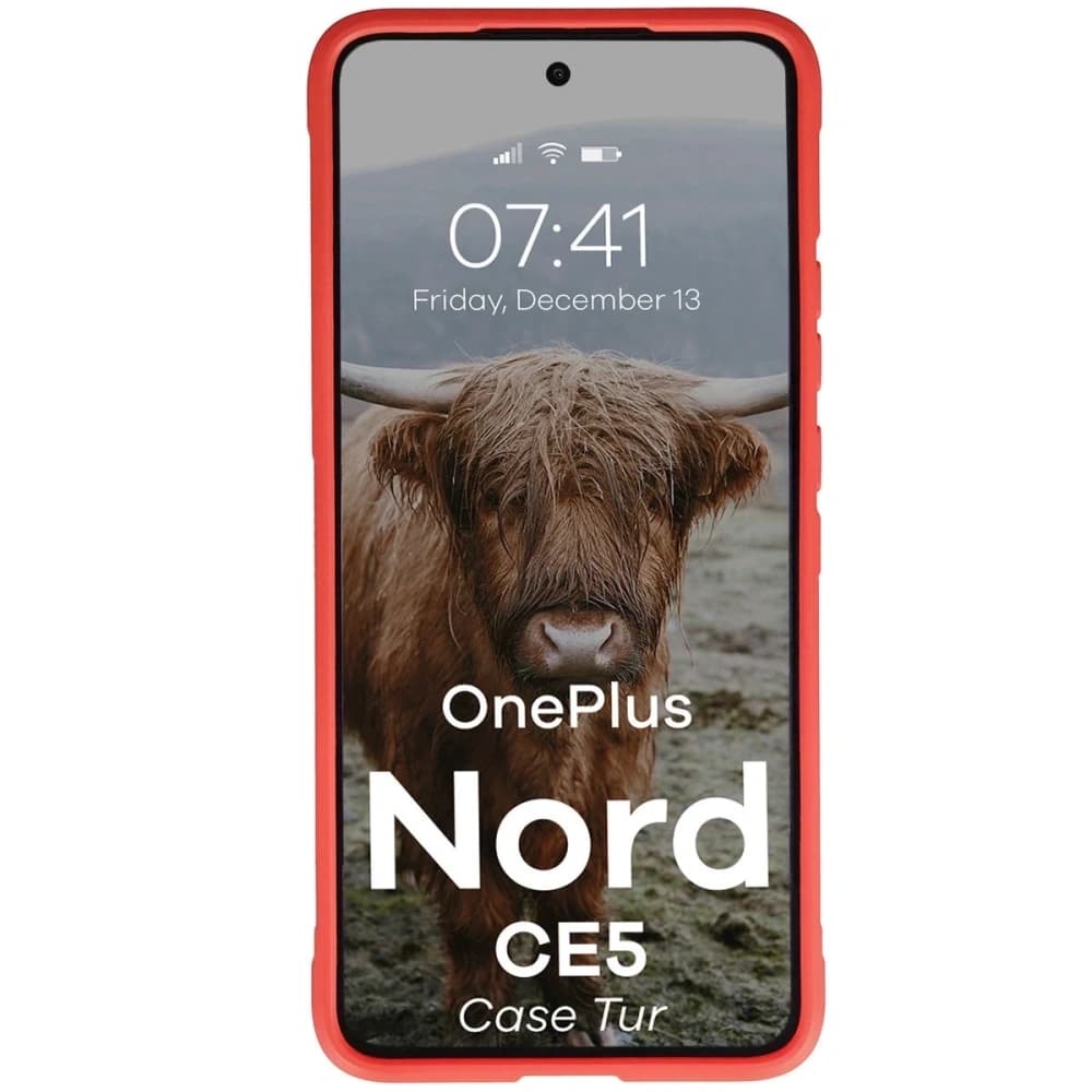 Bizon Case Tur OnePlus Nord CE5 5G red - 5
