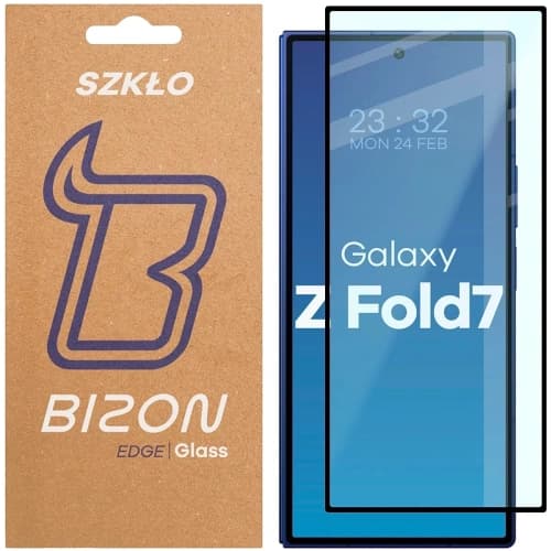 Bizon Glass Edge 2 Samsung Galaxy Z Fold7 schwarzer Rahmen