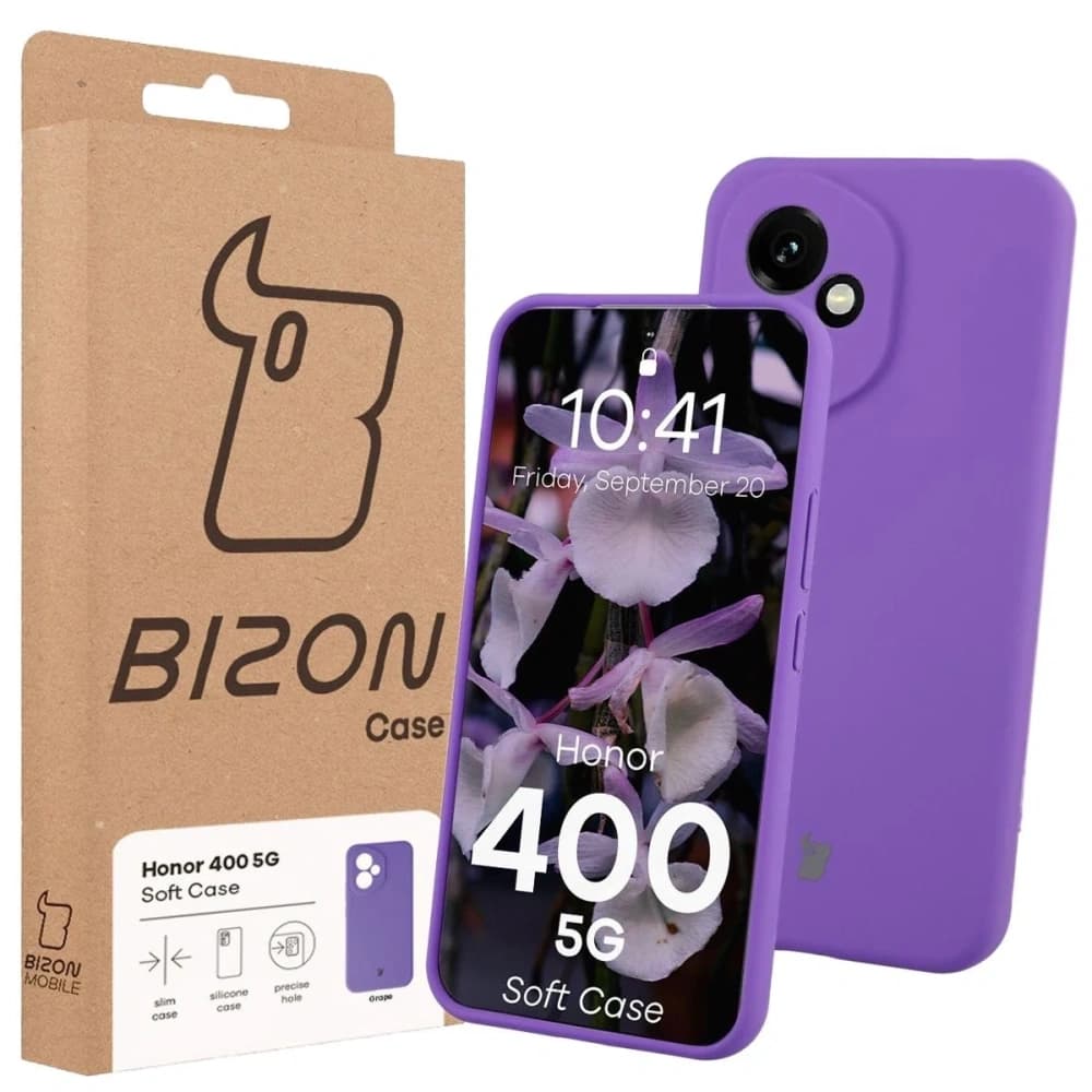 Bizon Soft Case Honor 400 purple - 7