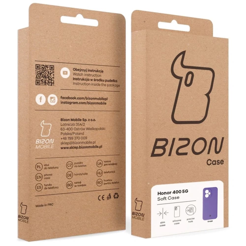 Bizon Soft Case Honor 400 purple - 8