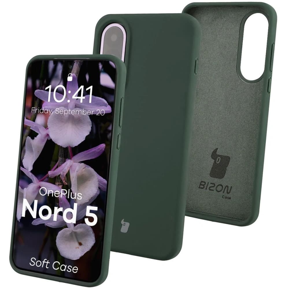 Bizon Soft Case OnePlus Nord 5 dunkelgrün - 1