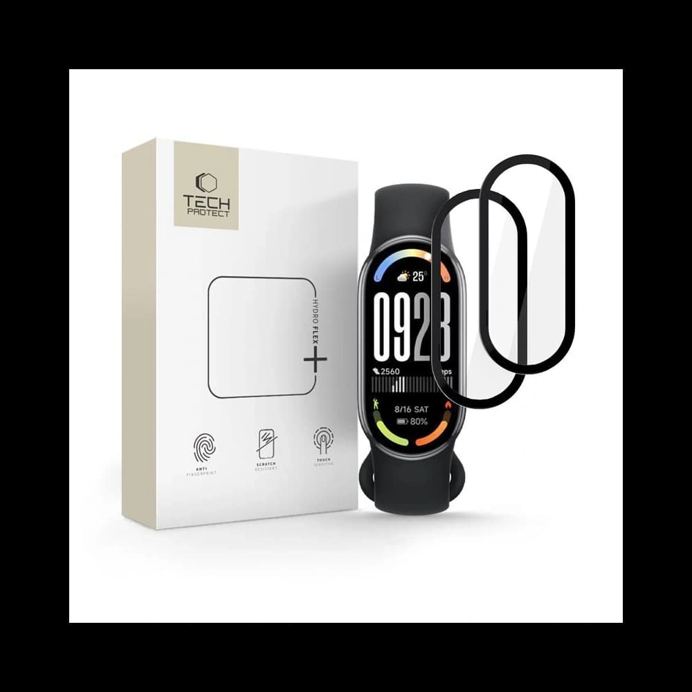 Tech-Protect Glass Flex+ Xiaomi Smart Band 10 / 10 NFC Black [2 PACK] - 1