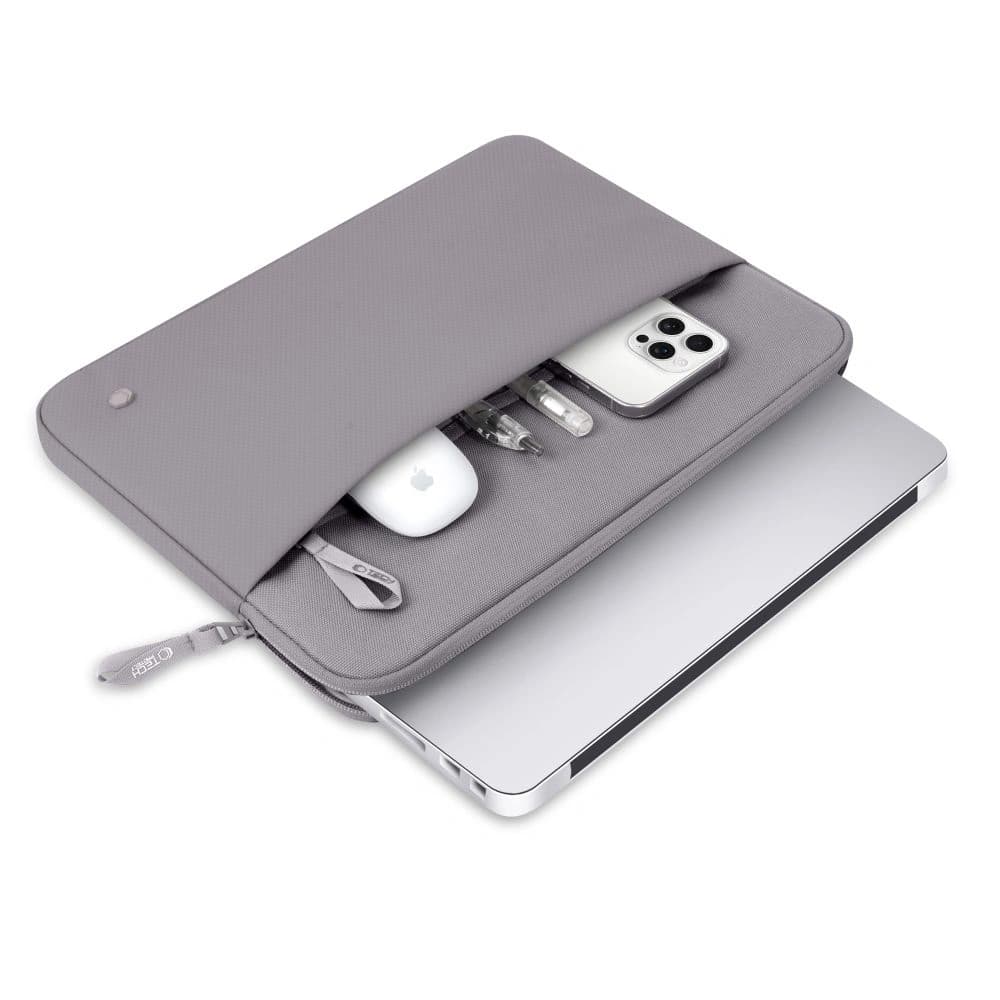 Tech-Protect Sleeve Laptop 15-16 Crayon Grey - 5
