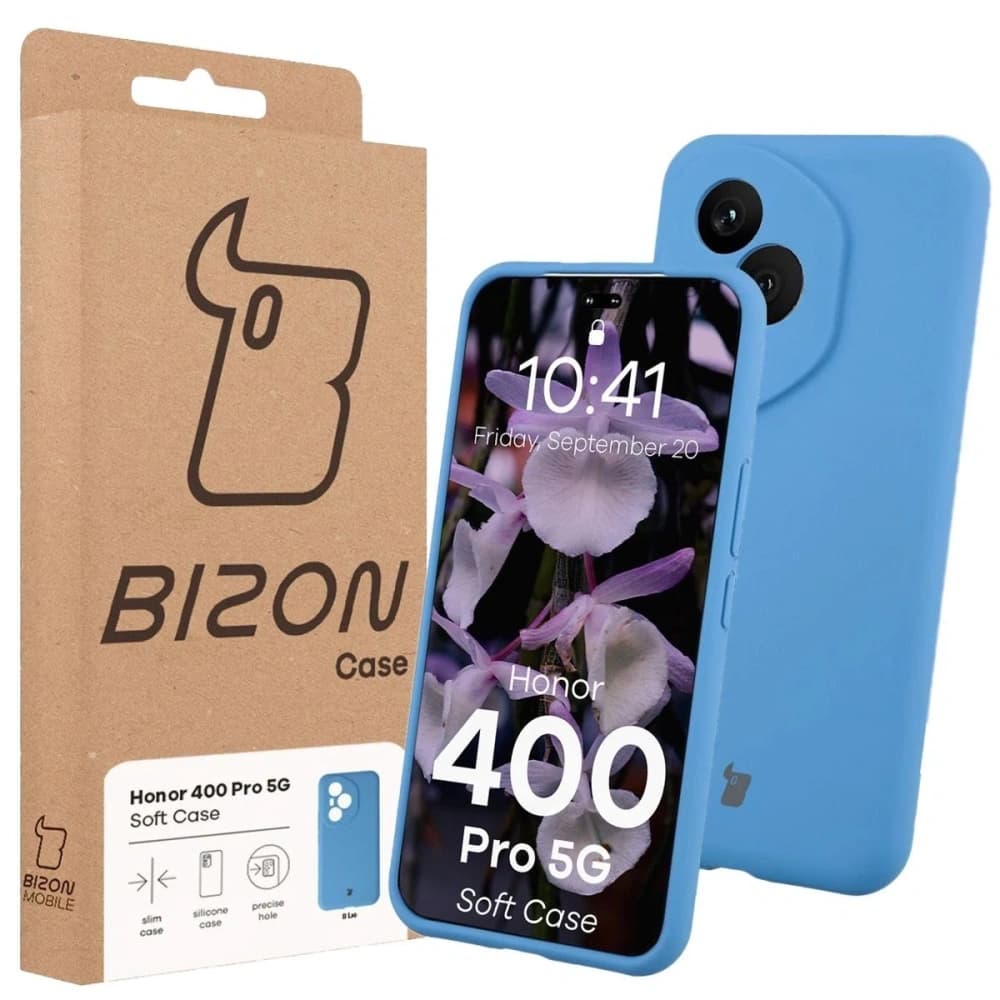Bizon Soft Case Honor 400 Pro blau - 7