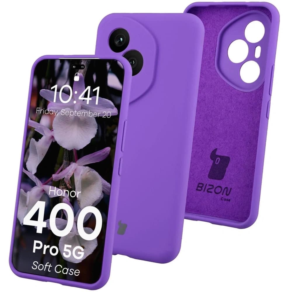 Bizon Soft Case Honor 400 Pro lila - 1