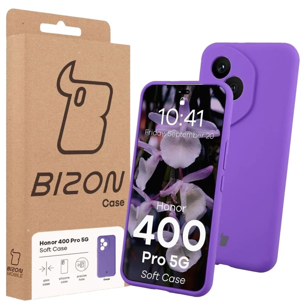 Bizon Soft Case Honor 400 Pro lila - 7