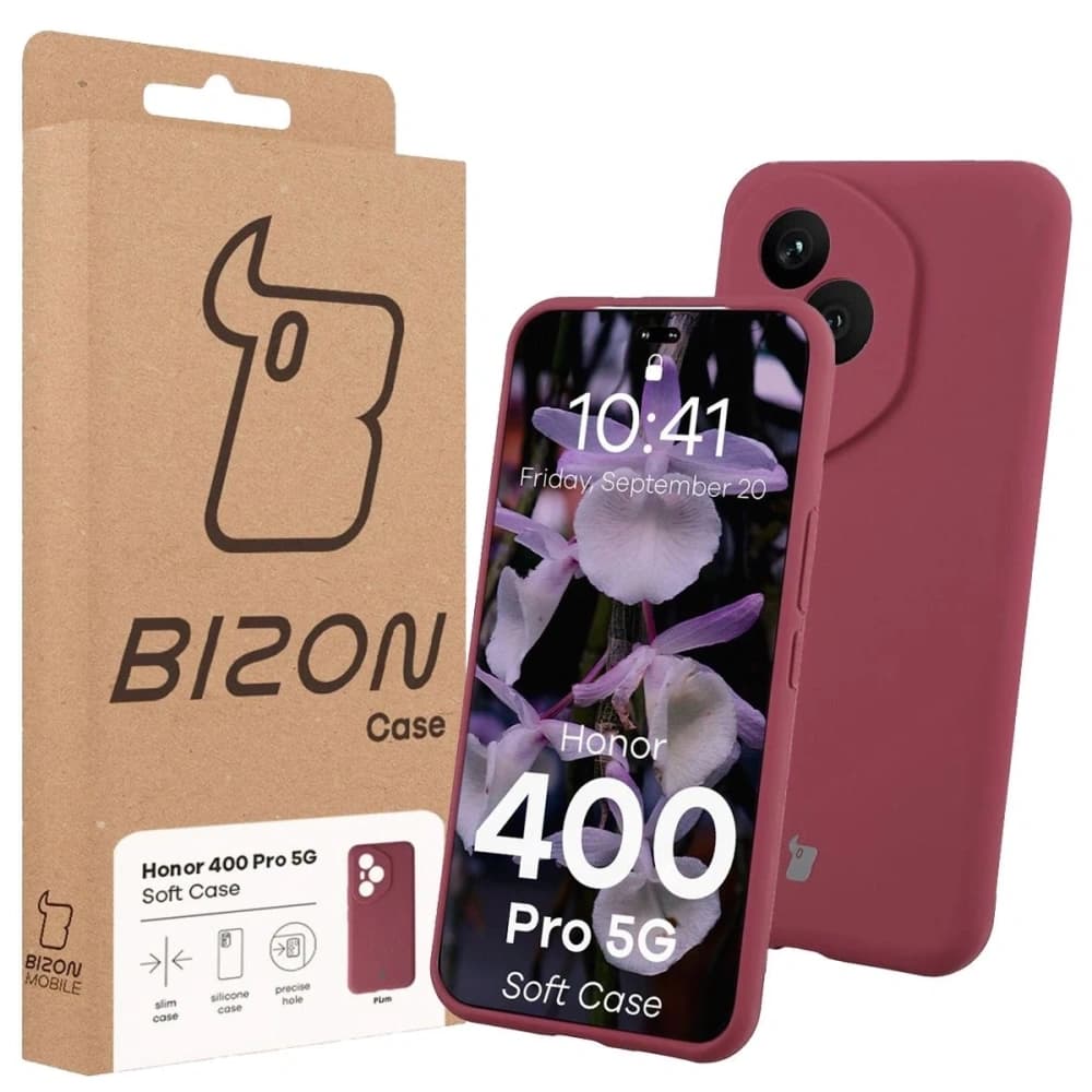 Bizon Soft Case Honor 400 Pro dunkel lila - 7