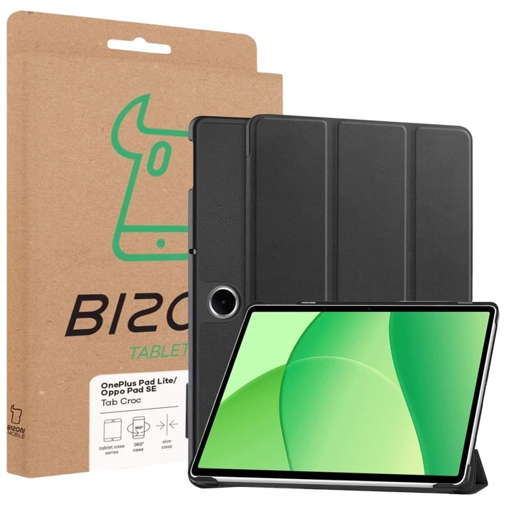 Bizon Case Tab Croc OnePlus Pad Lite / Oppo Pad SE black - 8