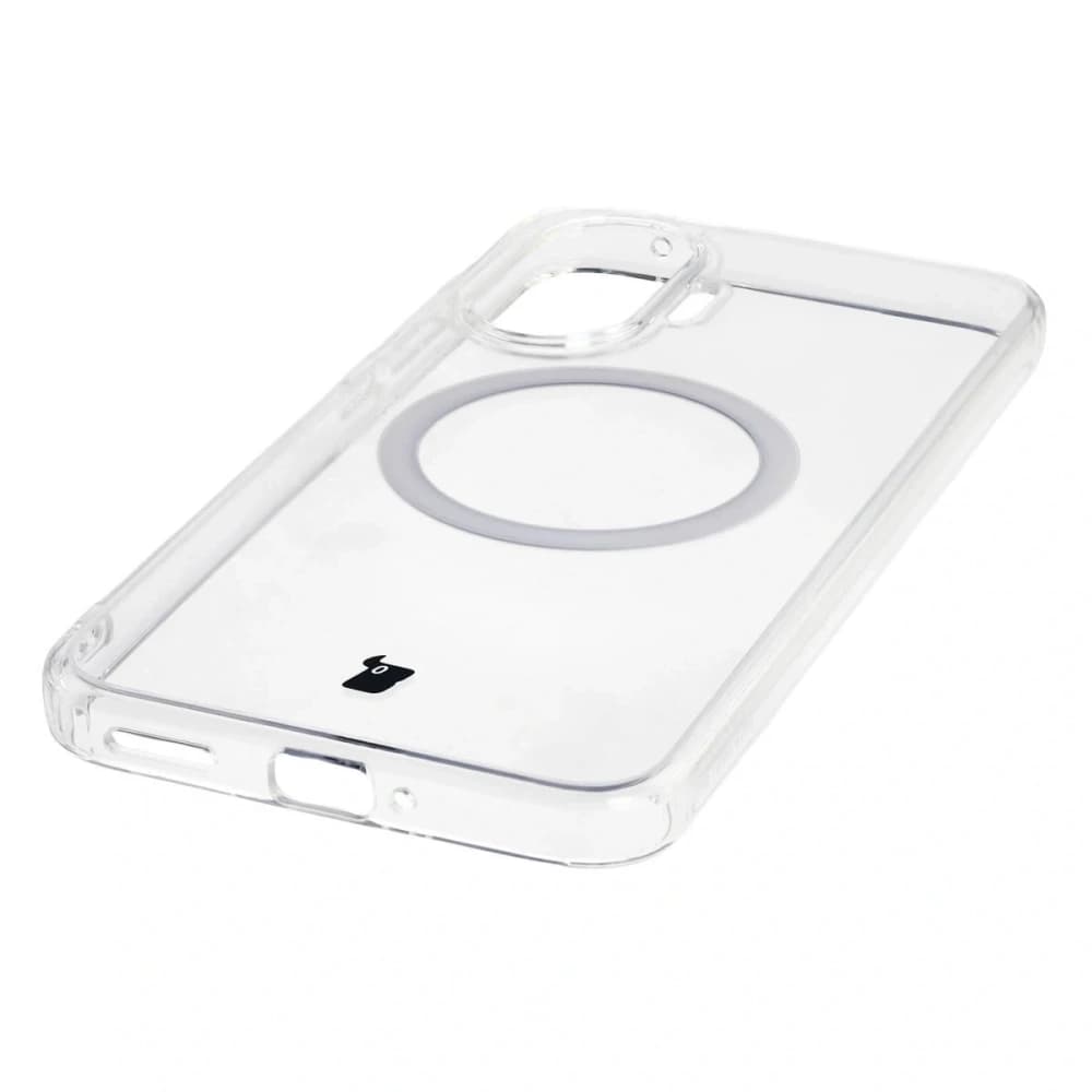 Etui z pierścieniem magnetycznym Bizon Case CrystalO do Xiaomi POCO F7 przezroczyste - 6