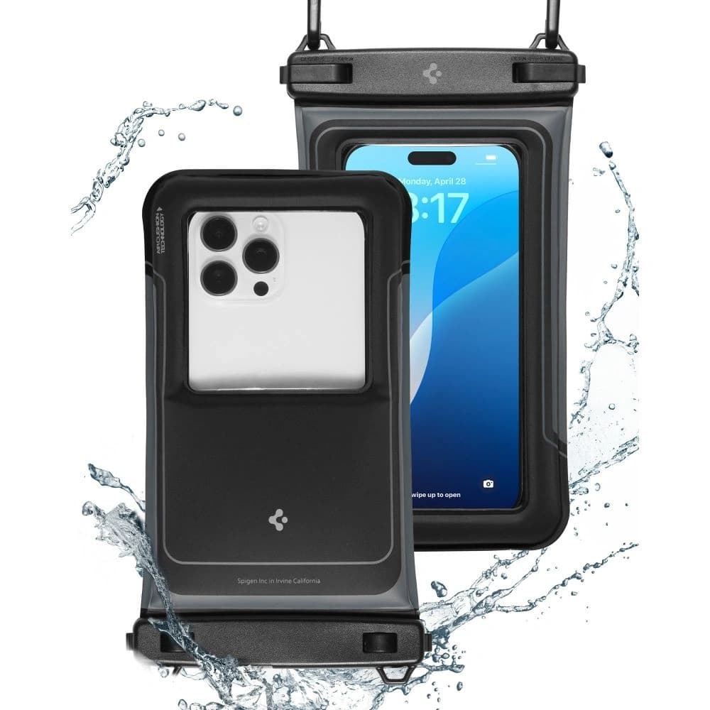 Spigen A611P Universal Waterproof Float Case Matte Black [2 PACK] - 2