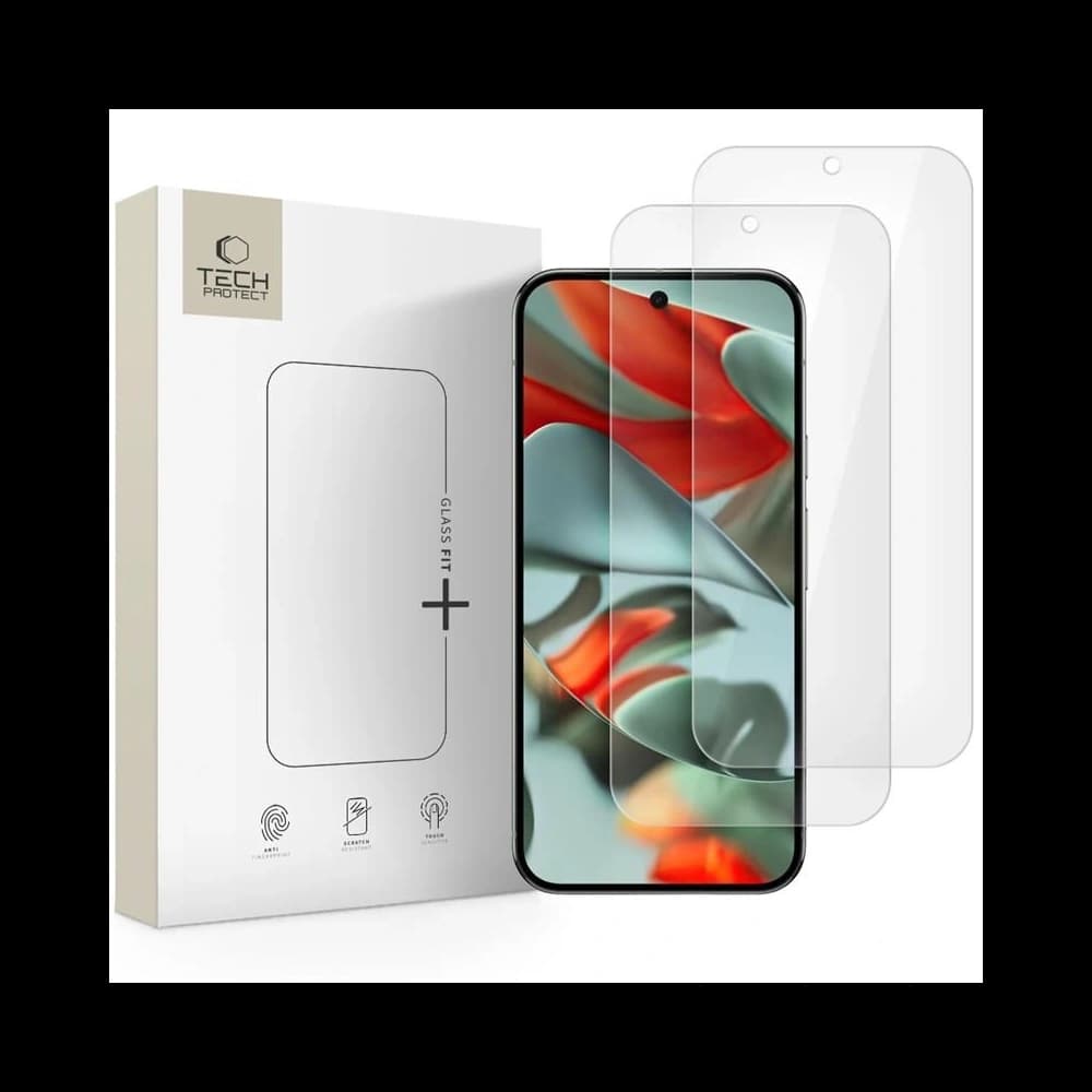 Tech-Protect Glass Fit+ Google Pixel 9 / 9 Pro / 10 / 10 Pro Klar [2 PACK] - 1
