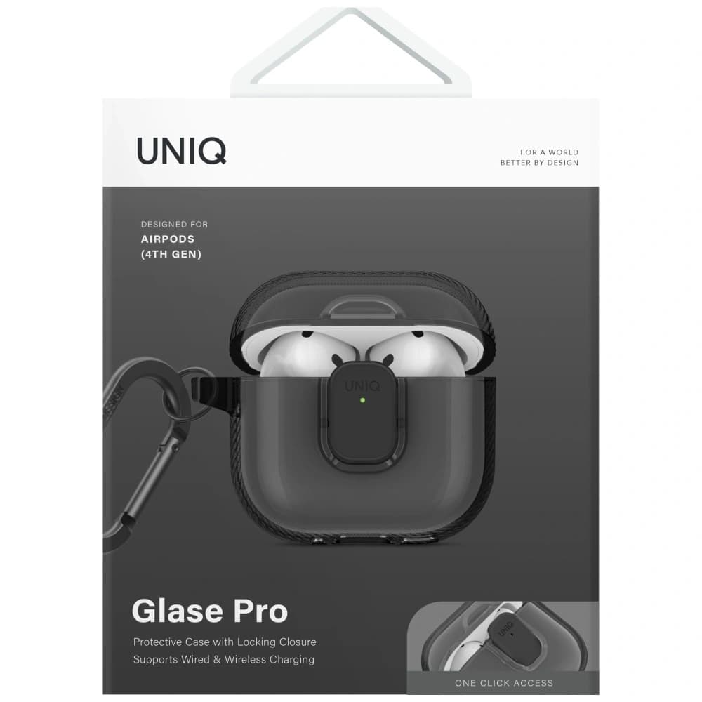 UNIQ Glase Pro Apple AirPods 4 Lock Case smoke - 2