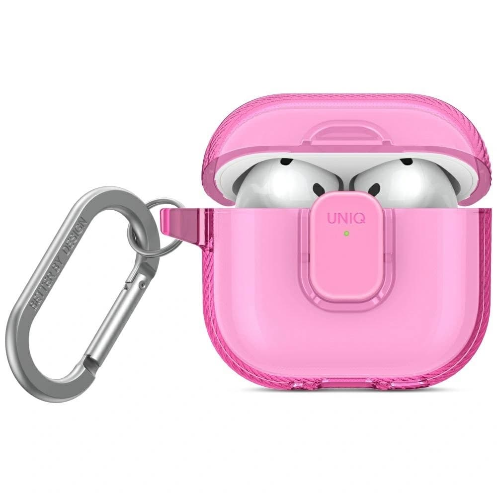 UNIQ Glase Pro Apple AirPods 4 Lock Case pink - 1