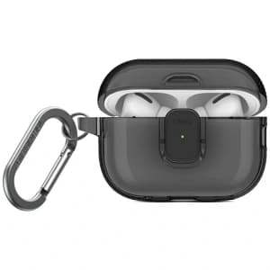 Etui UNIQ Glase Pro do Apple AirPods Pro 2 Lock Case dymny