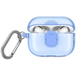 Etui UNIQ Glase Pro do Apple AirPods Pro 2 Lock Case niebieski