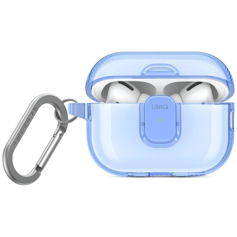 Etui UNIQ Glase Pro do Apple AirPods Pro 2 Lock Case niebieski - 1