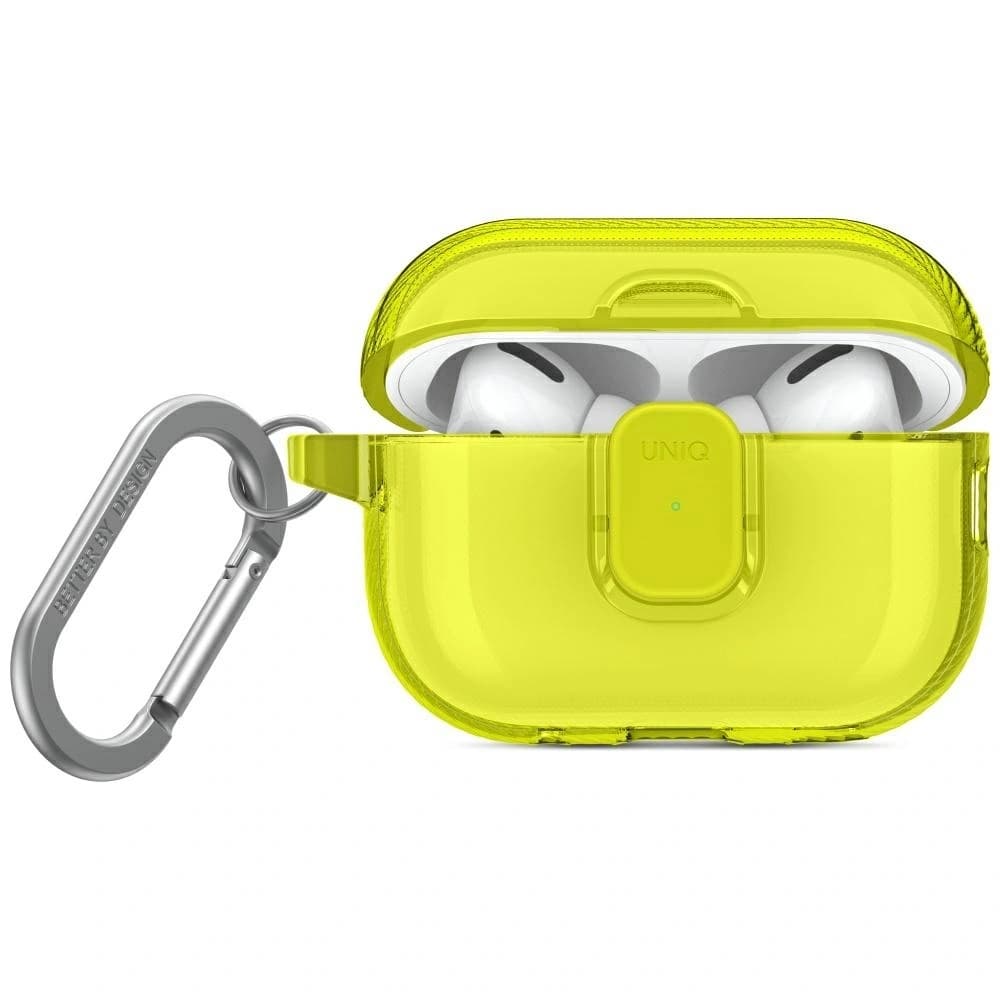 Etui UNIQ Glase Pro do Apple AirPods Pro 2 Lock Case żółty - 1